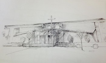 Sketch of Holy Family Church