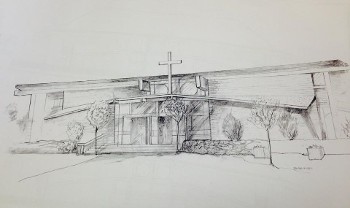 Sketch of Holy Family Church Sketch of Holy Family Church