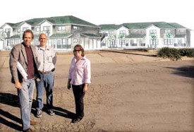 Photo of architects on building site