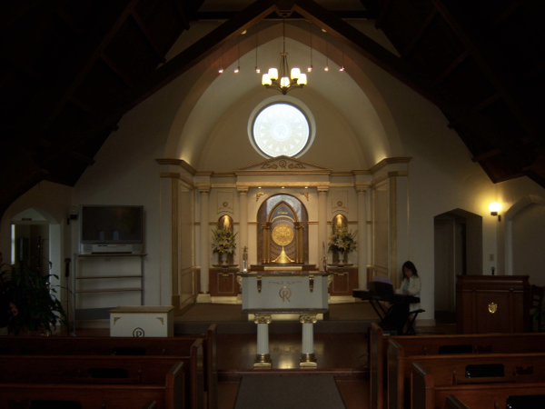 Church interior after renovation Church interior after renovation